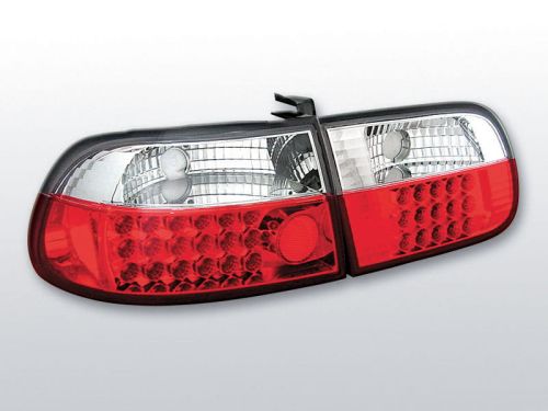Lampy tylne HONDA CIVIC 09.91-08.95 3D RED WHITE LED
