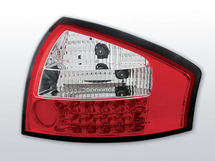 Lampy tylne AUDI A6 05.97-05.04 RED WHITE LED