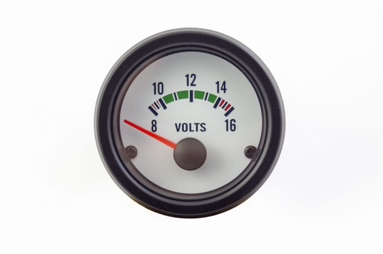 Wskaźnik dodatkowy woltomierz - Auto Gauge VDO White Voltmeter 52mm