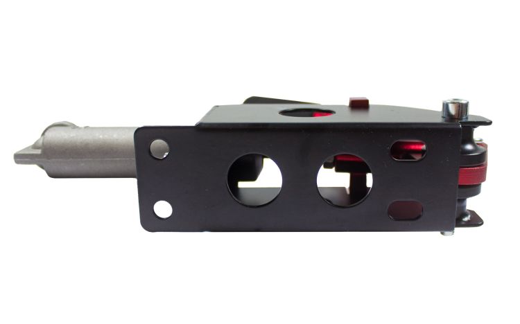 Hydrauliczny hamulec ręczny z zapadką