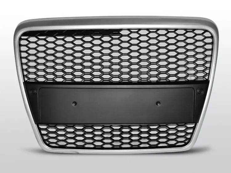 Grill (atrapa) AUDI A6 (C6) RS-TYPE 04.04-08 MATT SILVER