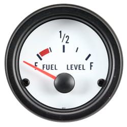 Auto Gauge VDO White Fuel Level - Wskaźnik poziomu paliwa
