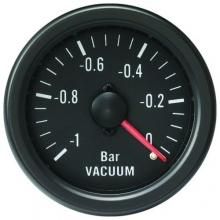 Wskaźnik dodatkowy podciśnienia - Auto Gauge VDO Black Vacuum 52mm