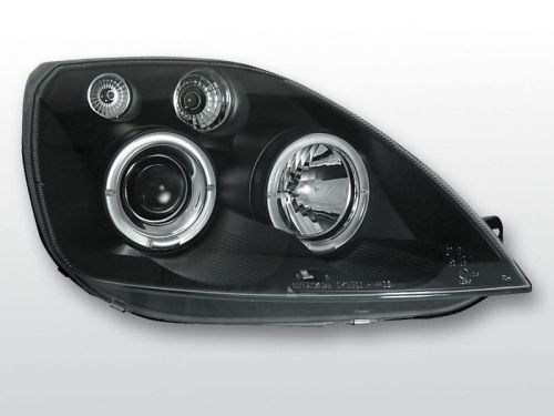 Lampy przednie FORD FIESTA MK6 05.02-08.05 ANGEL EYES BLACK