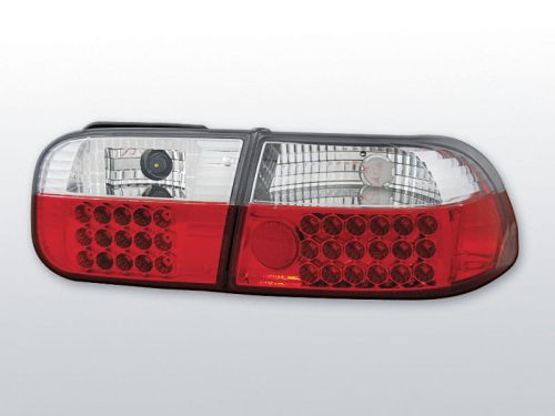 Lampy tylne HONDA CIVIC 09.91-08.95 2D/4D RED WHITE LED