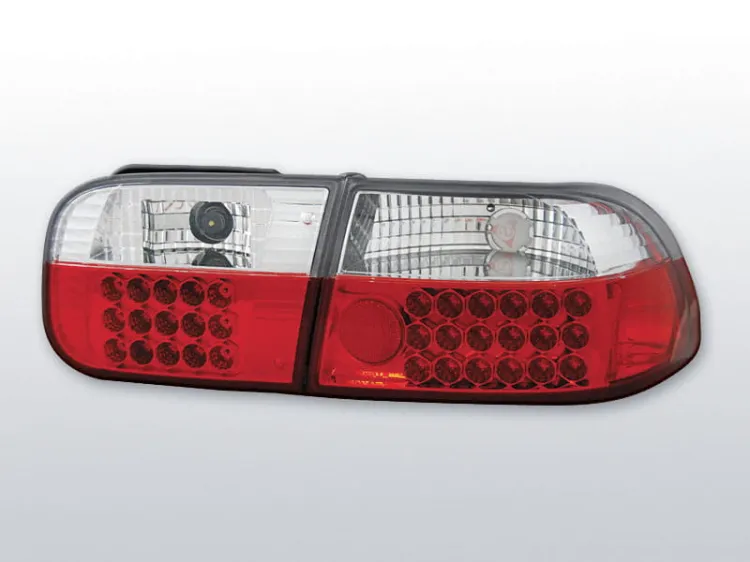Lampy tylne HONDA CIVIC 09.91-08.95 2D/4D RED WHITE LED