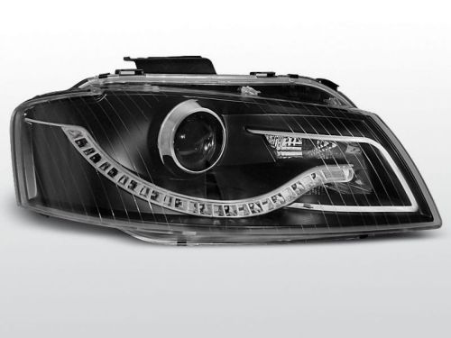 Lampy przednie AUDI A3 8P 05.03-03.08 DAYLIGHT BLACK