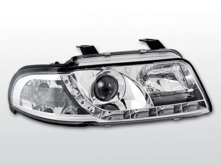 Lampy przednie AUDI A4 01.99- 09.00 DAYLIGHT CHROME
