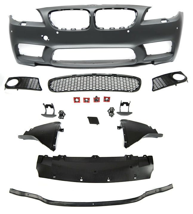 Zderzak przedni BMW F10/F11 07.13-16 LCI Sedan/Touring M5 Look Czujniki parkowania PDC