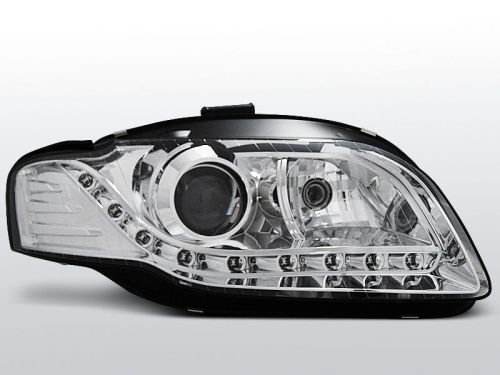 Lampy przednie AUDI A4 B7 11.04-03.08 DAYLIGHT CHROME