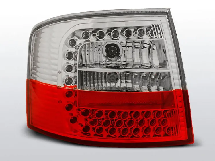 Lampy tylne AUDI A6 05.97-05.04 AVANT RED WHITE LED