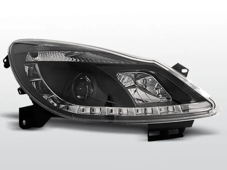 Lampy przednie OPEL CORSA D 04.06- DAYLIGHT BLACK