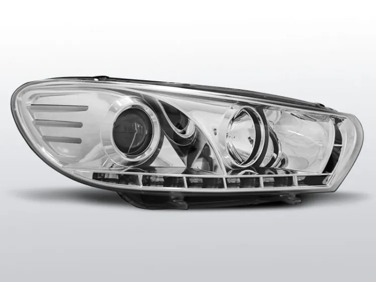 Lampy przednie VW SCIROCCO 08- DAYLIGHT CHROME
