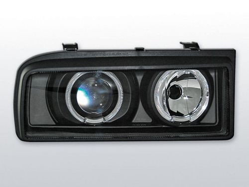Lampy przednie VW CORRADO 88-95 ANGEL EYES BLACK
