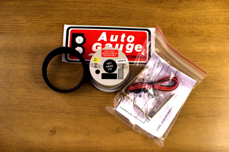 Auto Gauge SMOKE Voltmeter - Woltomierz