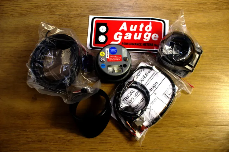 Auto Gauge Stepper Motor Peak Oil Pressure - Wskaźnik ciśnienia oleju 52mm