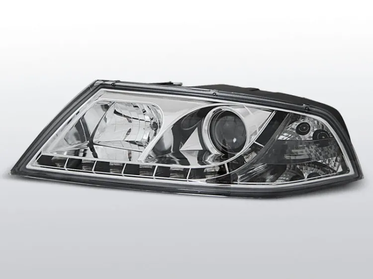Lampy przednie SKODA OCTAVIA 2 03.04-08 DAYLIGHT CHROME