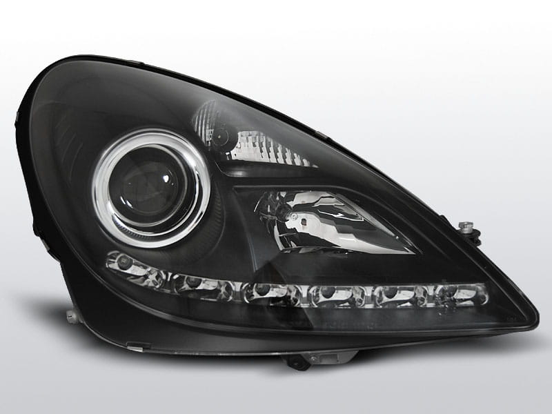 Lampy przednie MERCEDES R171 SLK 04-11 DAYLIGHT BLACK