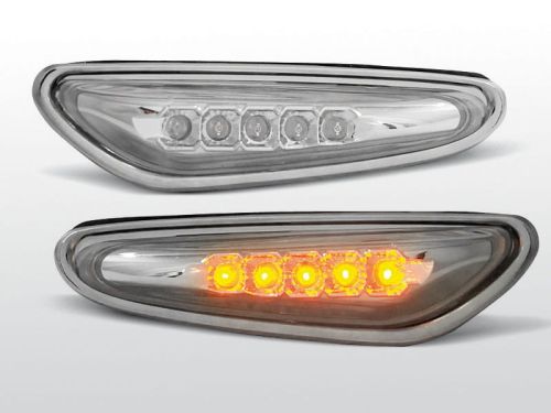 Kierunkowskazy boczne BMW E46 09.01-03.05 CHROME LED