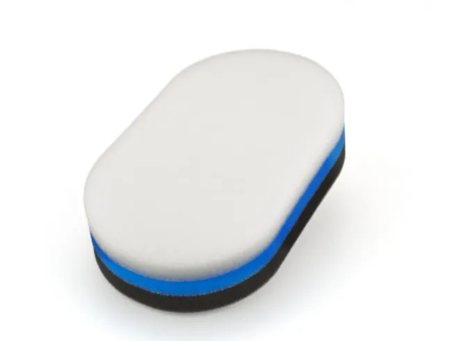 Flexipads - Aplikator polerski owalny trzy kolory biały - niebieski - czarny