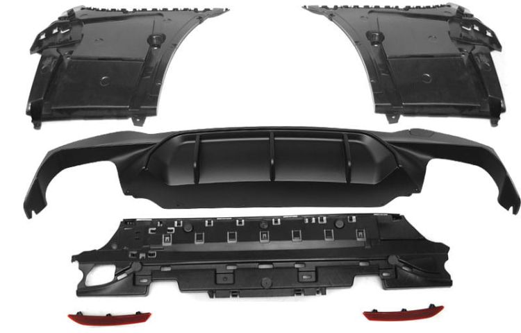 Zderzak tylny BMW seria 5 G30 17+ Sedan M5 Look Czujniki parkowania PDC