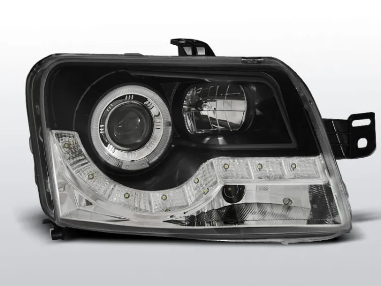 Lampy przednie FIAT PANDA 03- DAYLIGHT BLACK