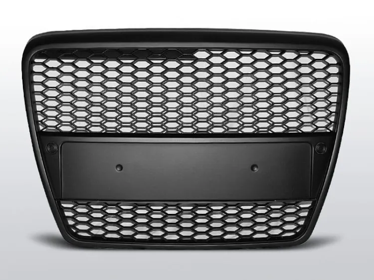 Grill (atrapa) AUDI A6 (C6) RS-TYPE 04.04-08 MATT BLACK
