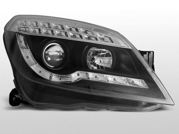 Lampy przednie OPEL ASTRA H 03.04-10 DAYLIGHT BLACK