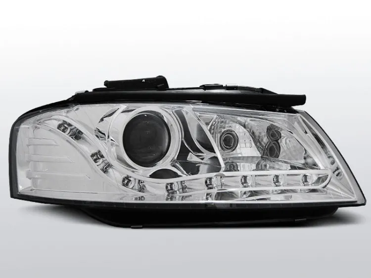 Lampy przednie AUDI A3 8P 05.03-03.08 DAYLIGHT CHROME