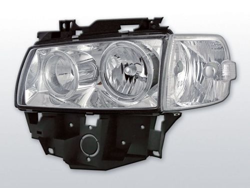 Lampy przednie VW T4 08.96-03.03 BUS ANGEL EYES CHROME