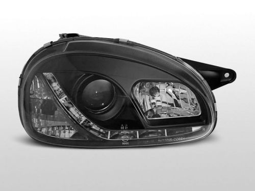 Lampy przednie OPEL CORSA B 02.93-10.00 DAYLIGHT BLACK