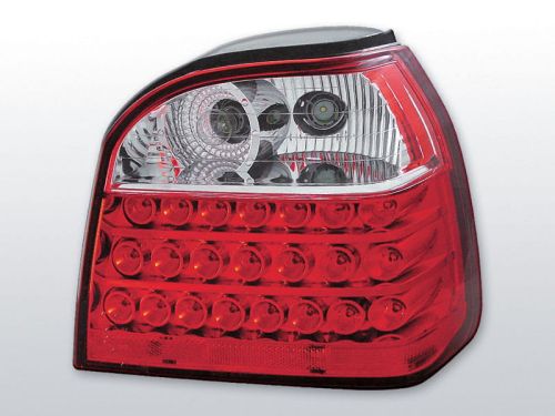 Lampy tylne VW GOLF 3 09.91-08.97 RED WHITE LED