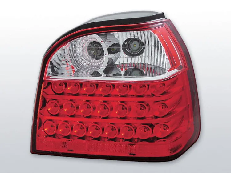 Lampy tylne VW GOLF 3 09.91-08.97 RED WHITE LED