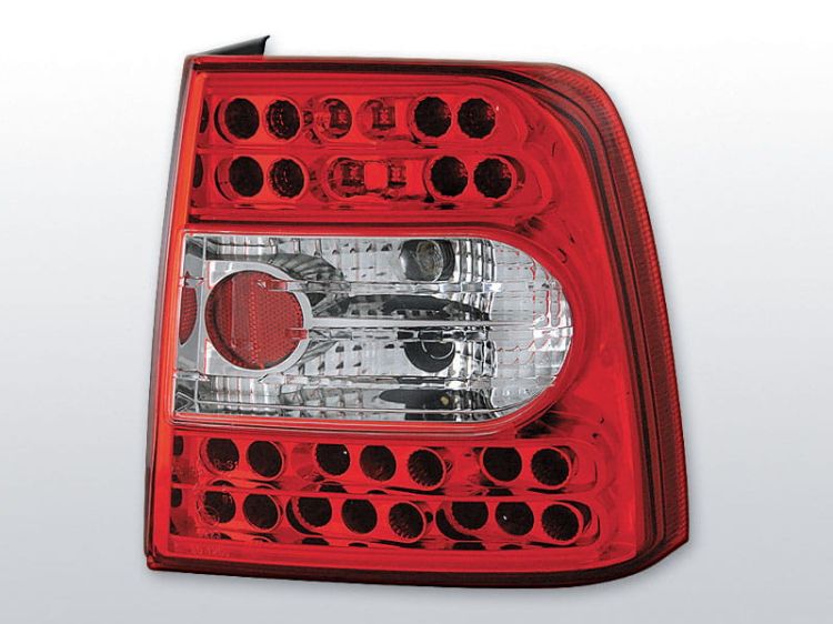 Lampy tylne VW PASSAT B5 11.96-08.00 SEDAN RED WHITE LED