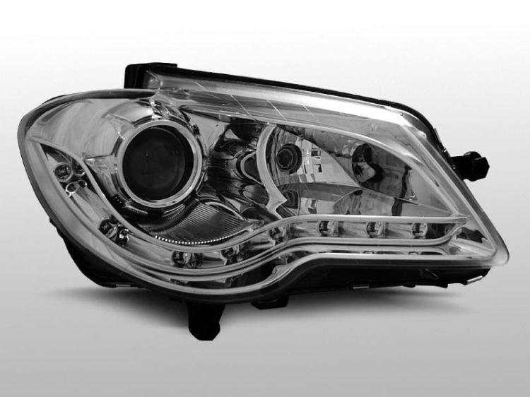 Lampy przednie VW TOURAN 06-10 DAYLIGHT CHROME