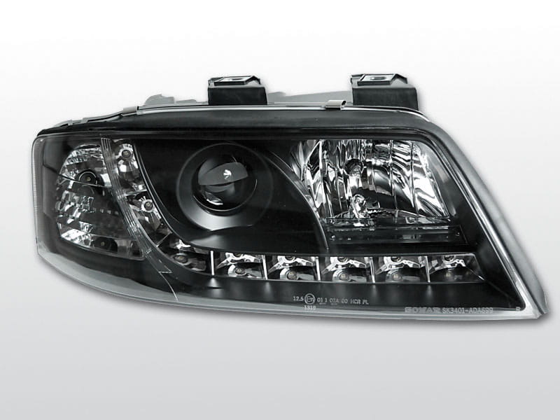 Lampy przednie AUDI A6 05.97-05.01 DAYLIGHT BLACK