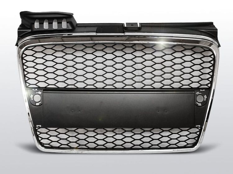 Grill (atrapa) AUDI A4 (B7) RS-TYPE 11.04-03.08 CHROME