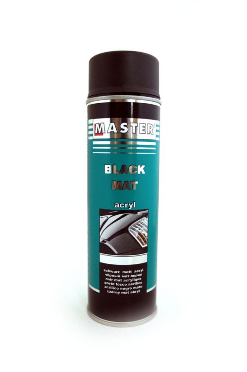 MASTER - Lakier akrylowy CZARNY MAT 500ml