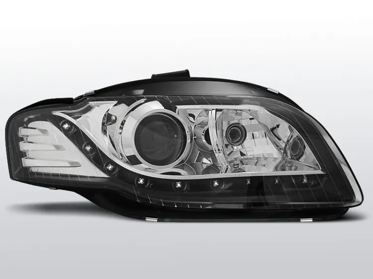 Lampy przednie AUDI A4 B7 11.04-03.08 DAYLIGHT BLACK