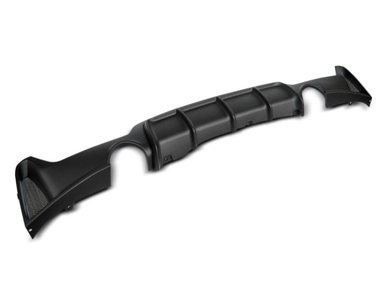 Dyfuzor zderzaka tylnego BMW seria 4 F32/F33 Coupe/Cabrio 13+ M-Pakiet Twin Outlet Single Muffle