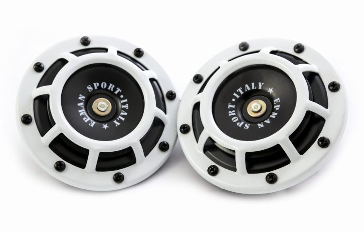 EPMAN Wysokiej wydajności klaksony 335/400Hz Białe Subaru JDM Tuning, klakson, biały