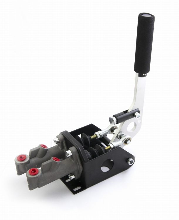 Hydrauliczny hamulec ręczny z dwoma pompami