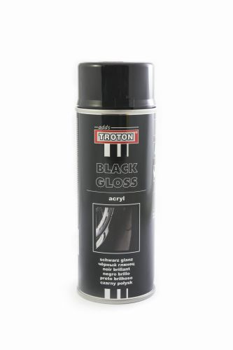TROTON - BLACK GLOSS Lakier akrylowy połysk CZARNY 400ml