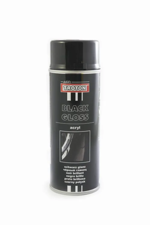 TROTON - BLACK GLOSS Lakier akrylowy połysk CZARNY 400ml