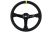 Slide Leather Steering Wheel Yellow 350mm- Skórzana kierownica z odsadzeniem