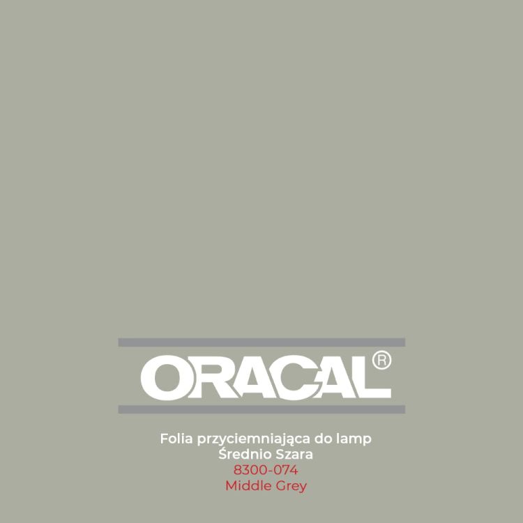 Folia przyciemniająca do lamp Oracal 8300 - Średnio Szara (Middle Gray)