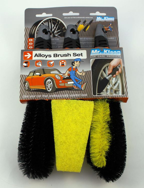 Zestaw szczotek do felg. Pack of 3 wheel brush.