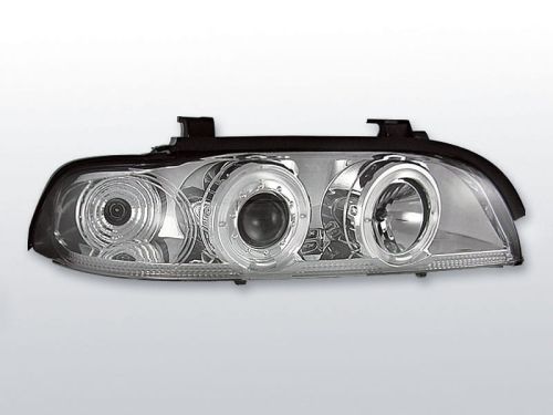 Lampy przednie BMW E39 09.95-05.03 ANGEL EYES CHROME