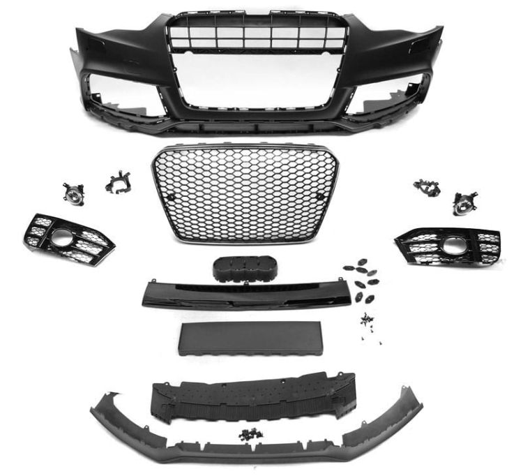 Zderzak przedni Audi A5 11-16 Sportback/Coupe/Cabrio RS5 Chrome look Czujniki parkowania PDC