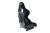Slide KS2 Bucket Seat Suede Black - Fotel sportowy czarny